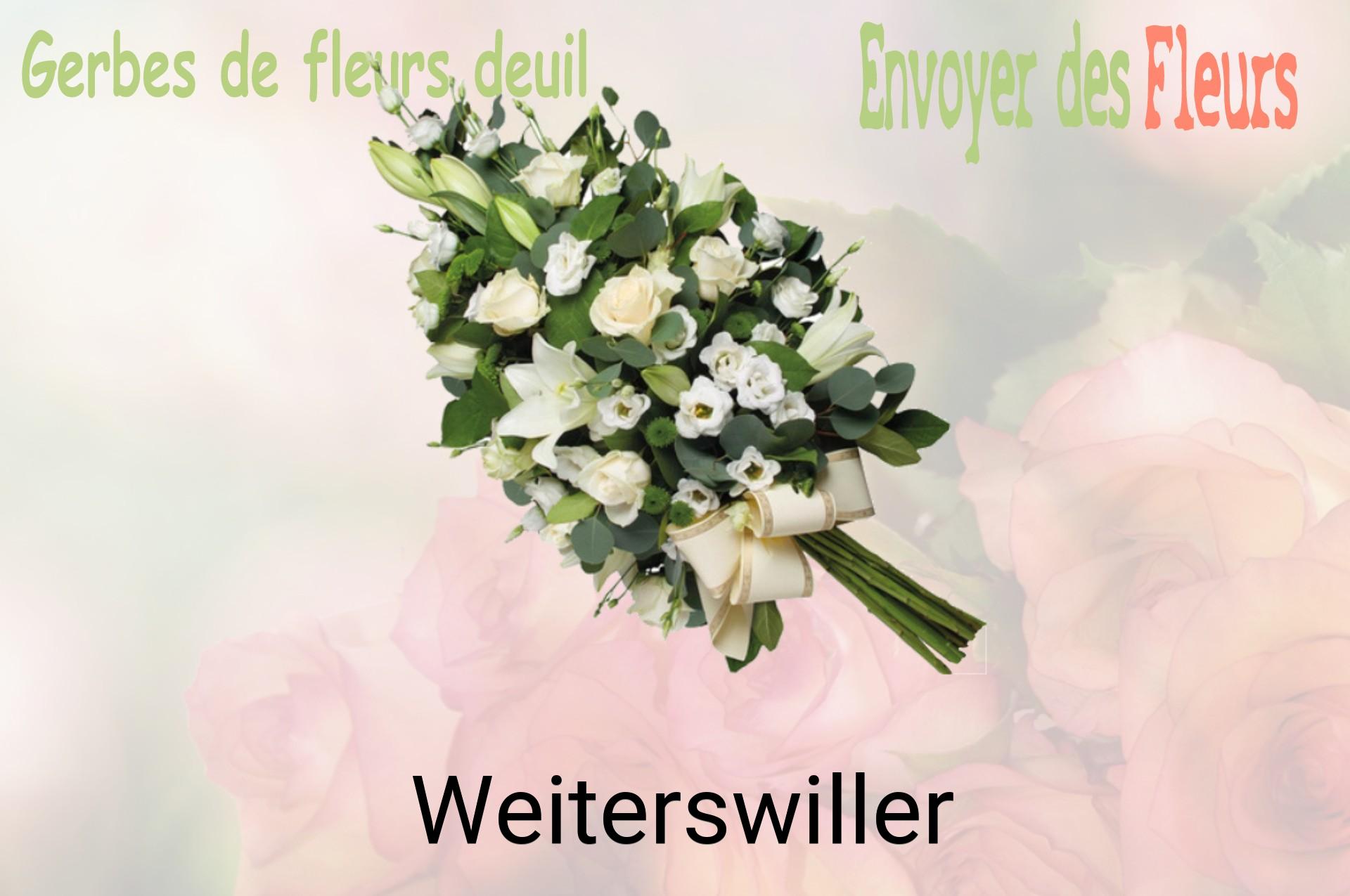 Gerbe de fleurs de deuil livrée à Weiterswiller
